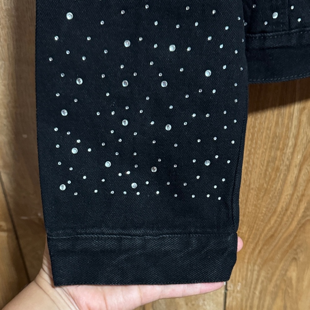 Cato Black Studded Jean Jacket - Picture 6 of 8
